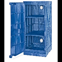 Lot Of Uline 12Gal & 4 Gal Corrosive Cabinets image 0